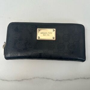 Michael Kors Black Embossed Wallet